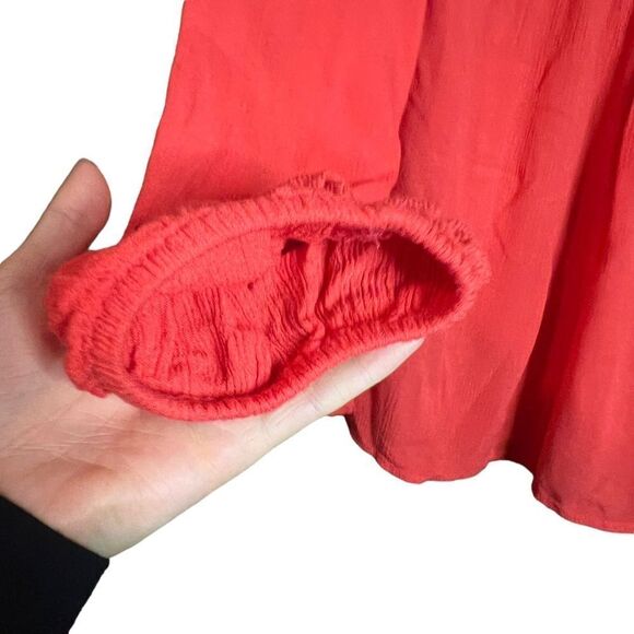 3 for $30! Gap flowy hula red blouse. Size small - Picture 5 of 11
